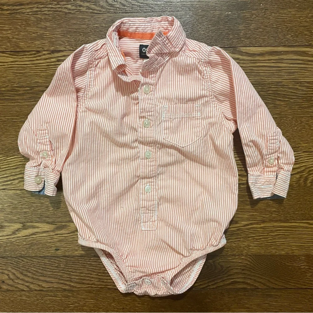 OshKosh BGosh & Carters 8 Button Down Shirt Lot Size 24 Months